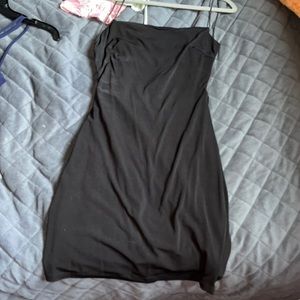 Black Glitter Short Windsor Dress